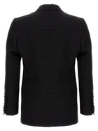 ETRO Check Double Breasted Blazer Black, view 2