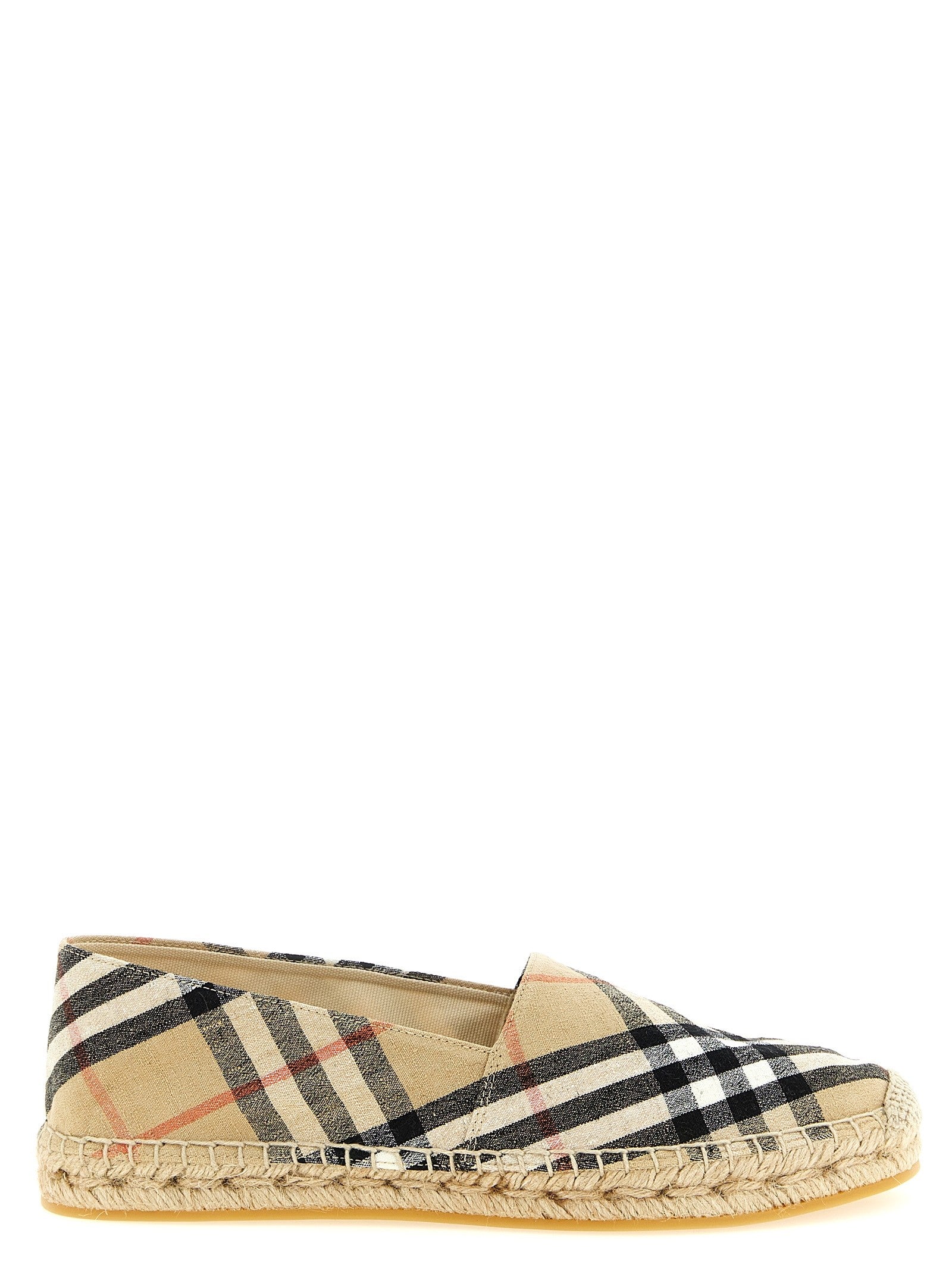 Burberry Check Espadrilles Beige