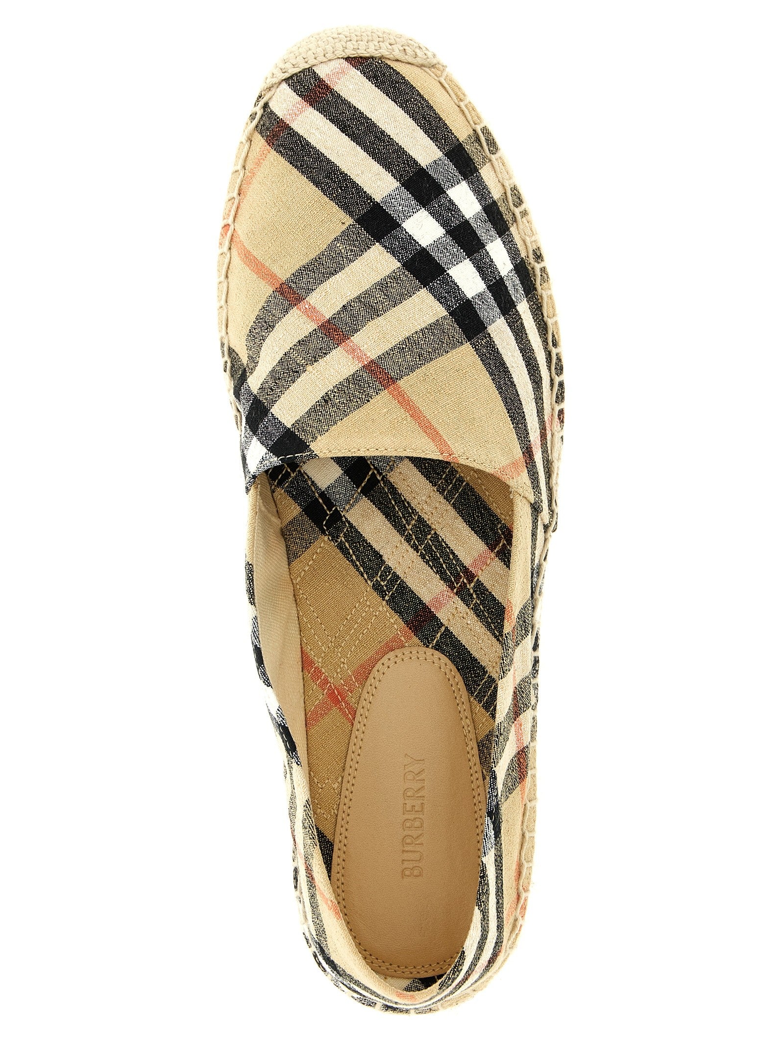 Burberry Check Espadrilles Beige