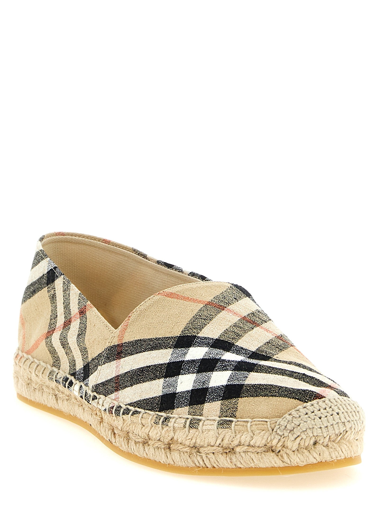 Burberry Check Espadrilles Beige