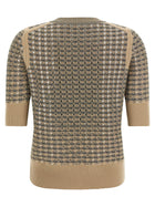 Ermanno Scervino Check Knit Beige, view 2