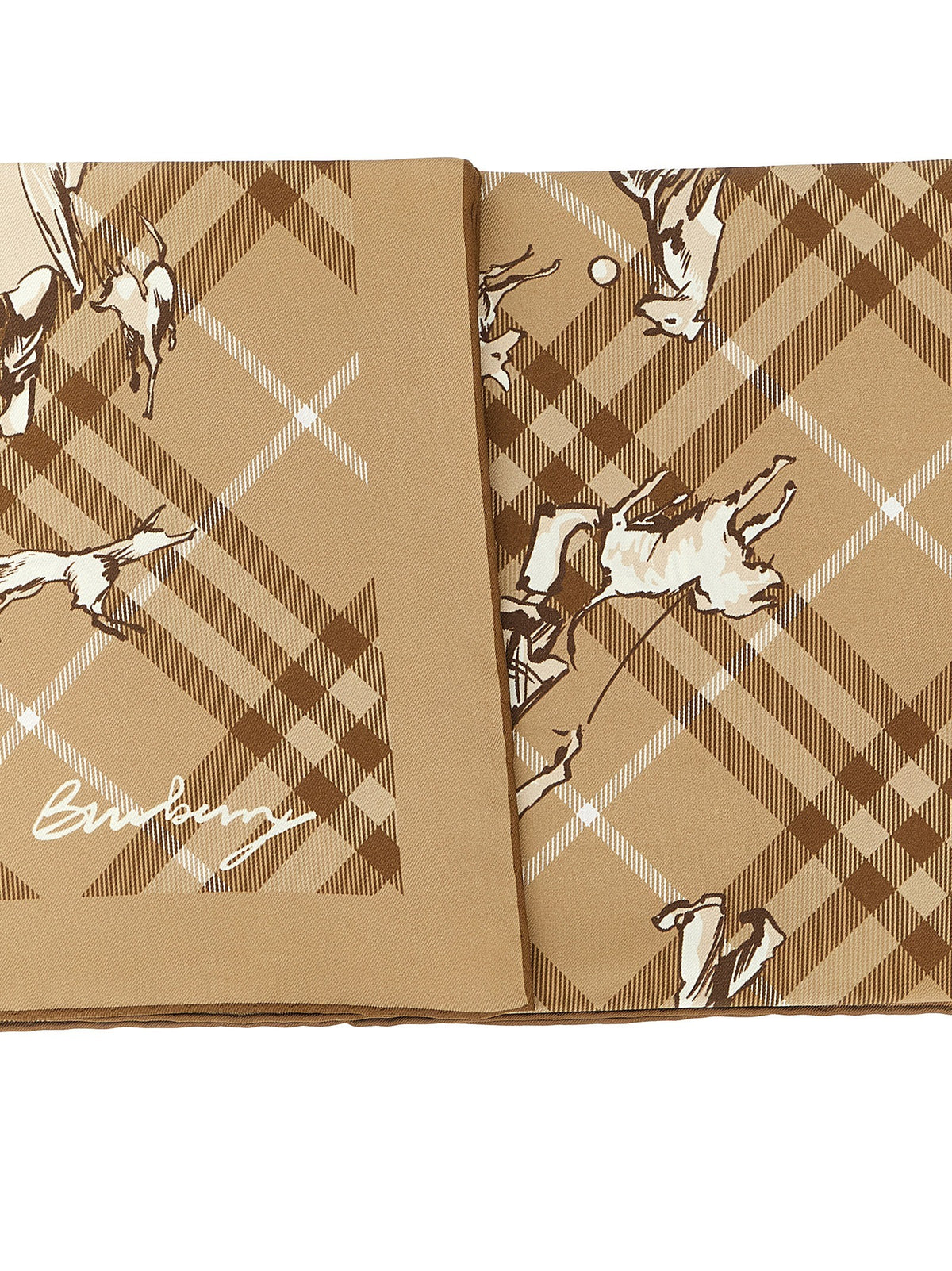 Burberry Check Mates Scarf Beige