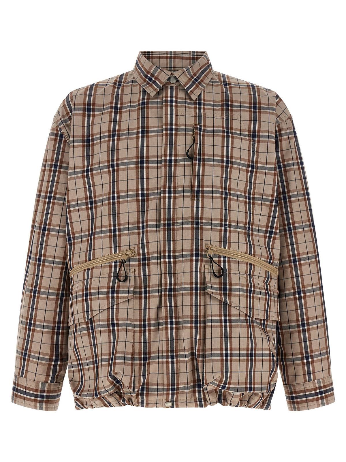 Comme Des Garҫons Homme Check Overshirt Beige