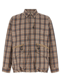 Comme Des Garҫons Homme Check Overshirt Beige