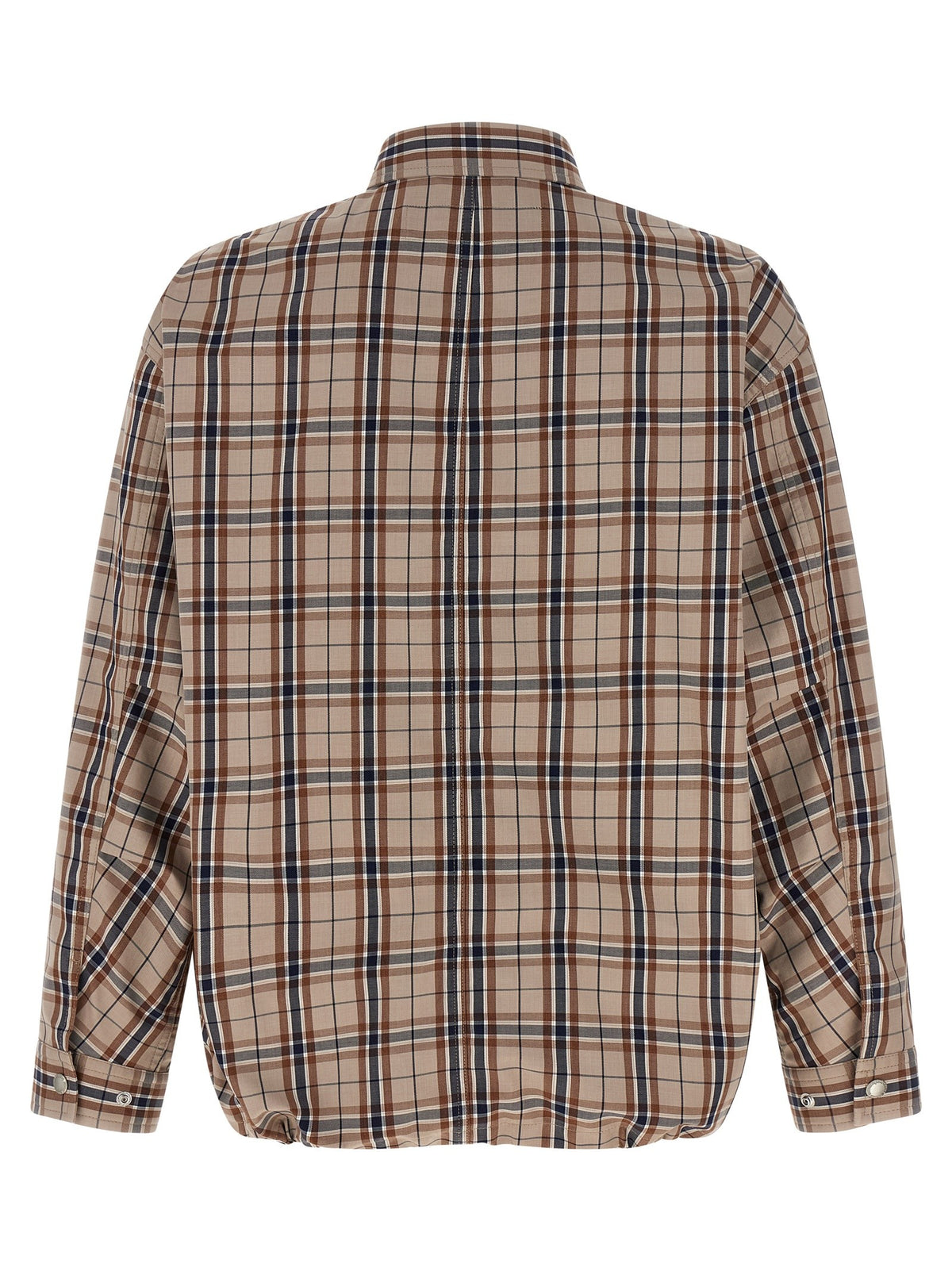 Comme Des Garҫons Homme Check Overshirt Beige