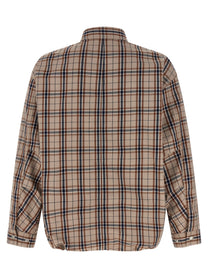 Comme Des Garҫons Homme Check Overshirt Beige