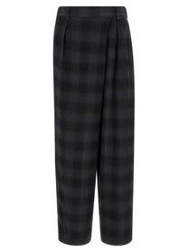 TELA Check Pants Grey