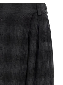 TELA Check Pants Grey