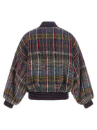 Missoni Check Pattern Bomber Jacket Gold