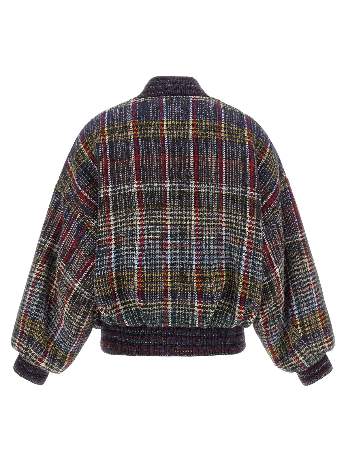 Missoni Check Pattern Bomber Jacket Gold