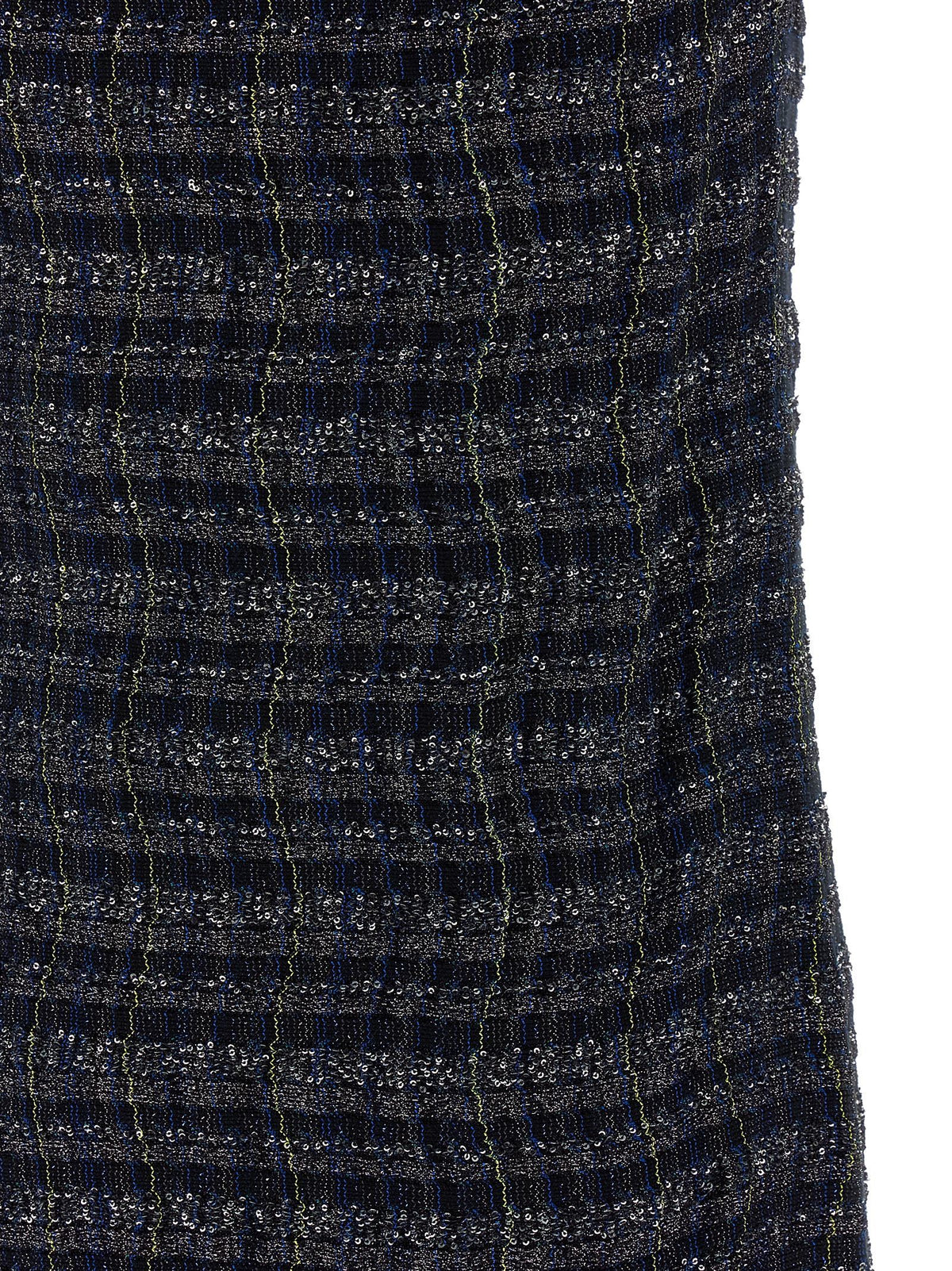 Missoni Check Pattern Dress Gold, view 4
