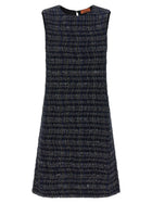 Missoni Check Pattern Dress Gold