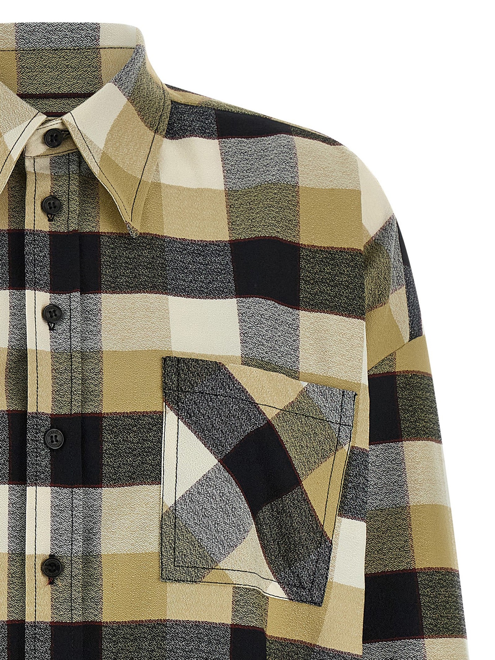 Missoni Check Pattern Shirt Beige