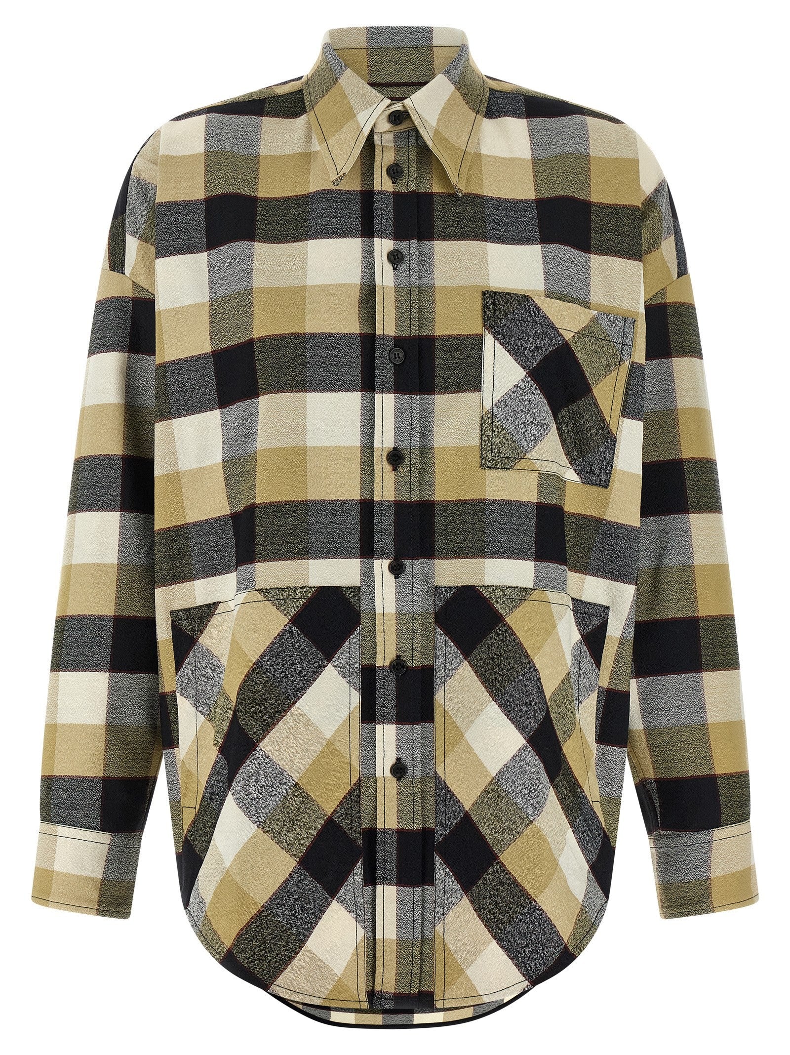 Missoni Check Pattern Shirt Beige