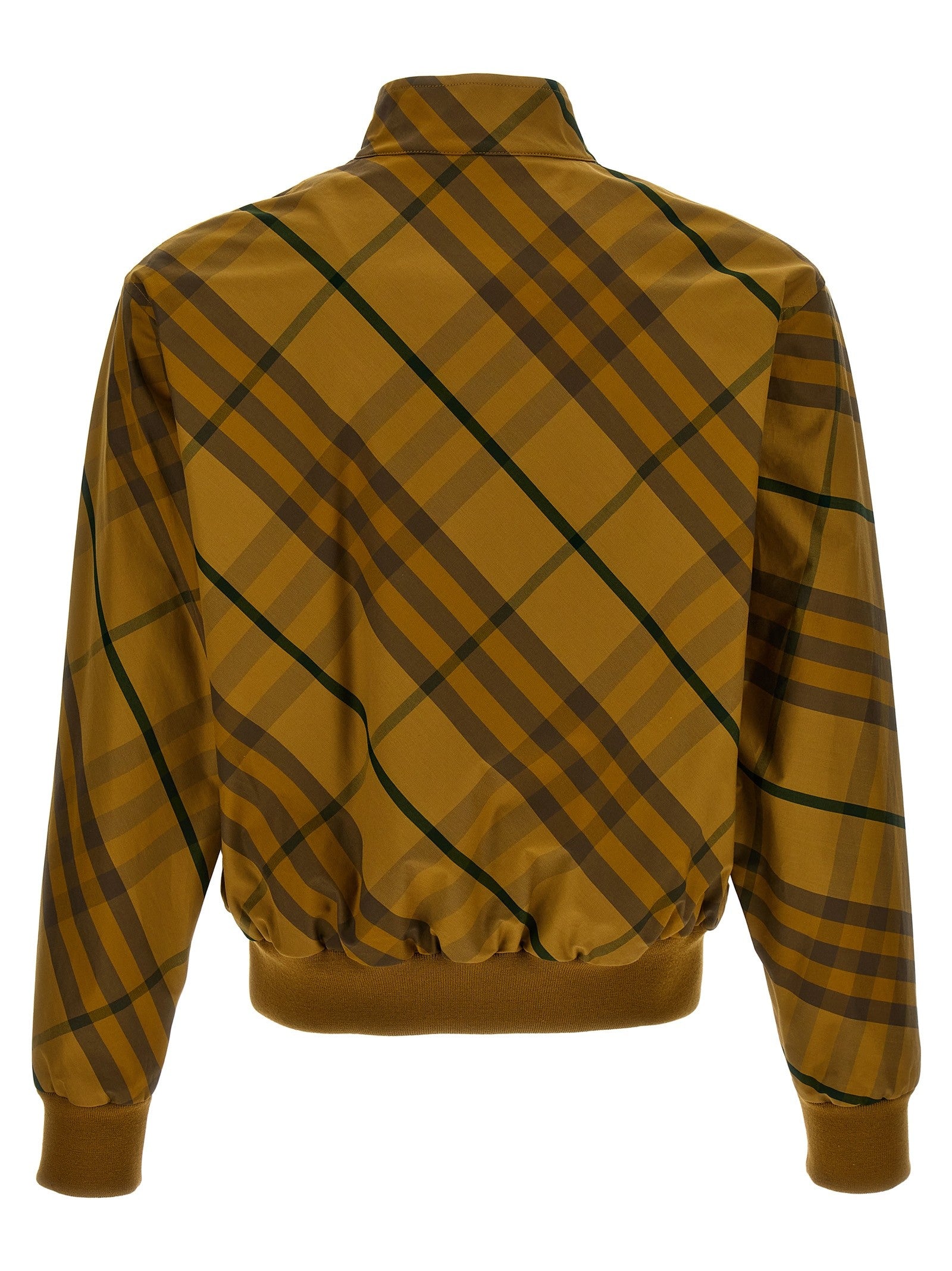 Burberry Check Print Jacket Yellow