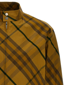 Burberry Check Print Jacket Yellow