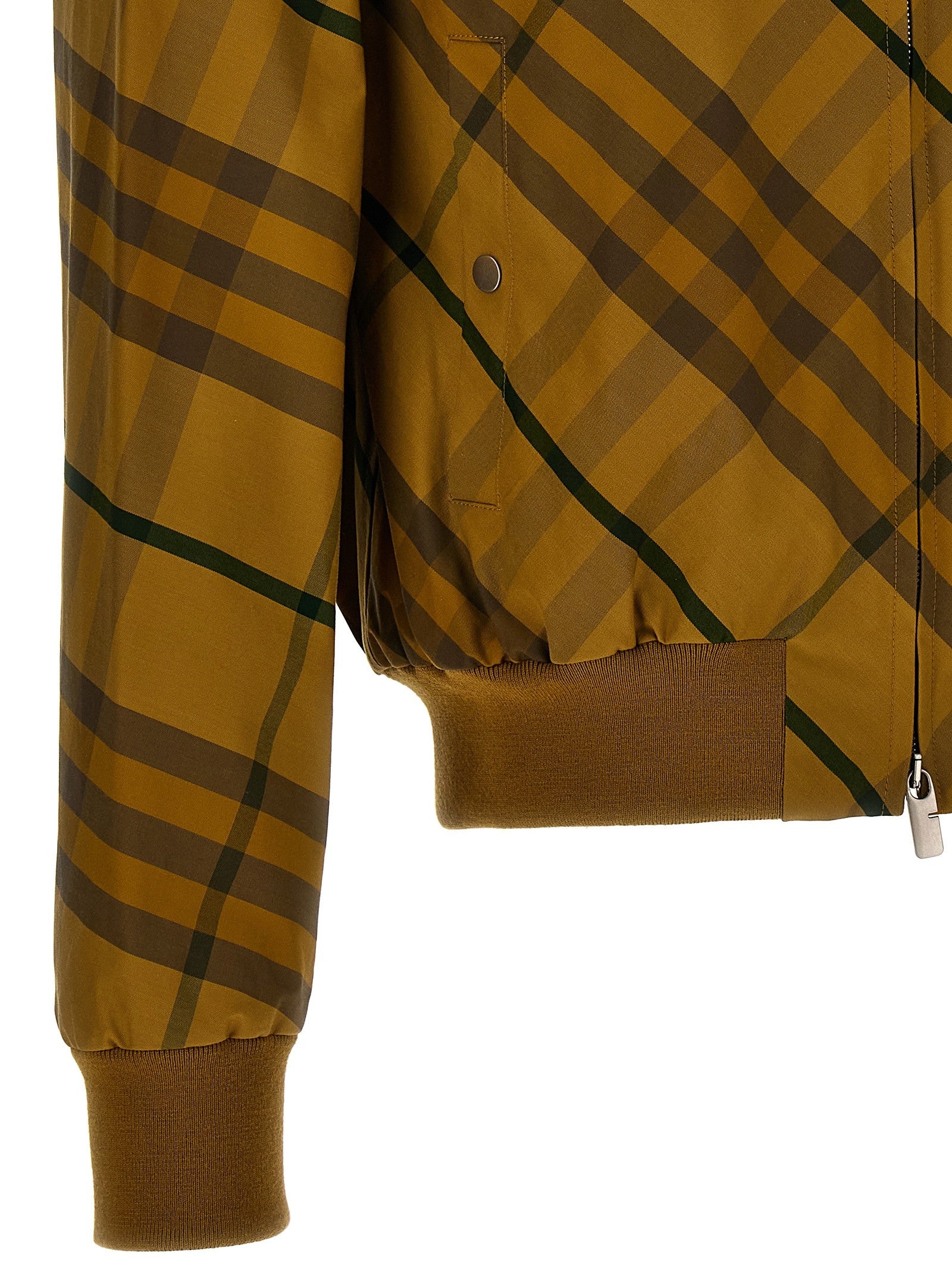 Burberry Check Print Jacket Yellow