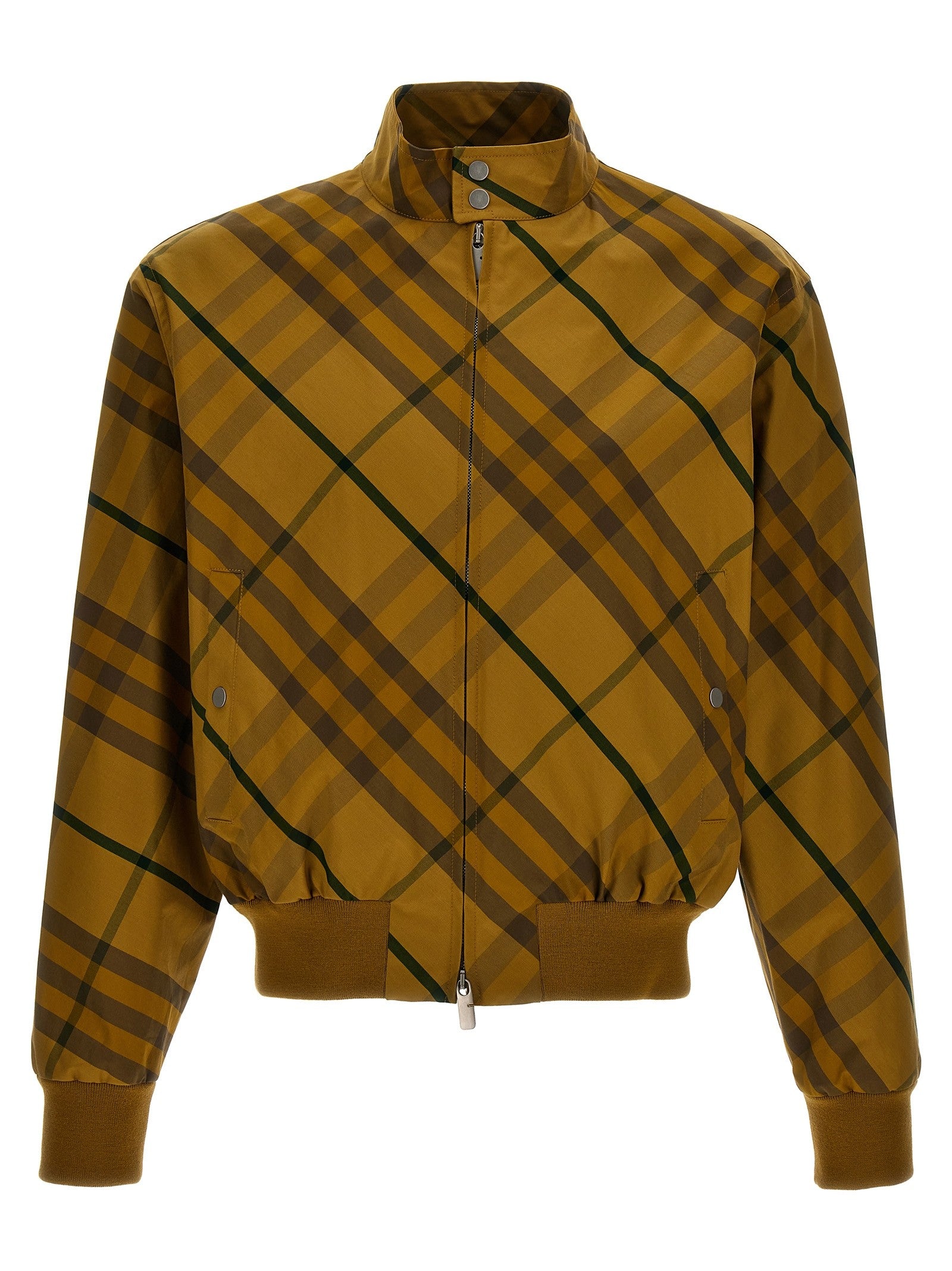 Burberry Check Print Jacket Yellow
