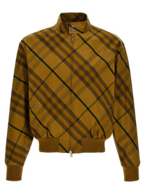 Burberry Check Print Jacket Yellow