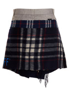 1/Off Check Scarf Reworked Skirt Gold, view 2