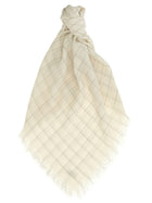 Toteme Check Scarf White