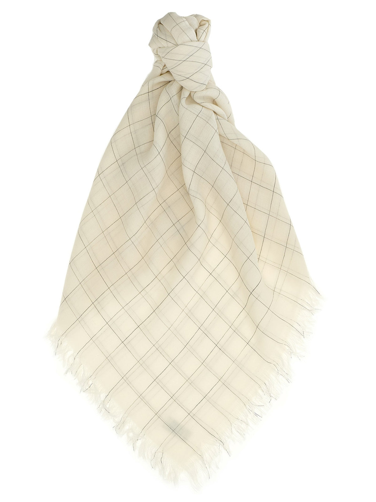 Toteme Check Scarf White