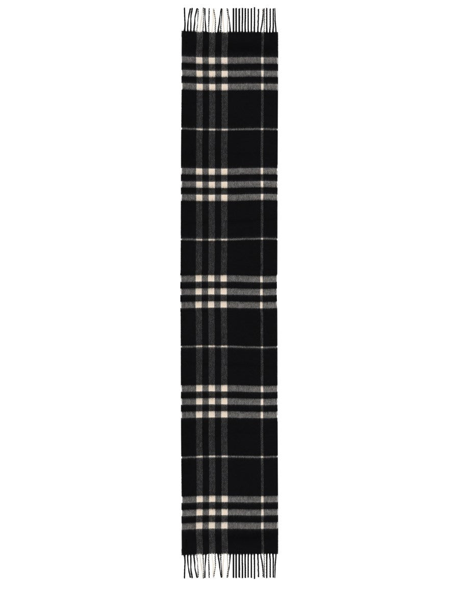 Burberry Men's Check Scarf Black
