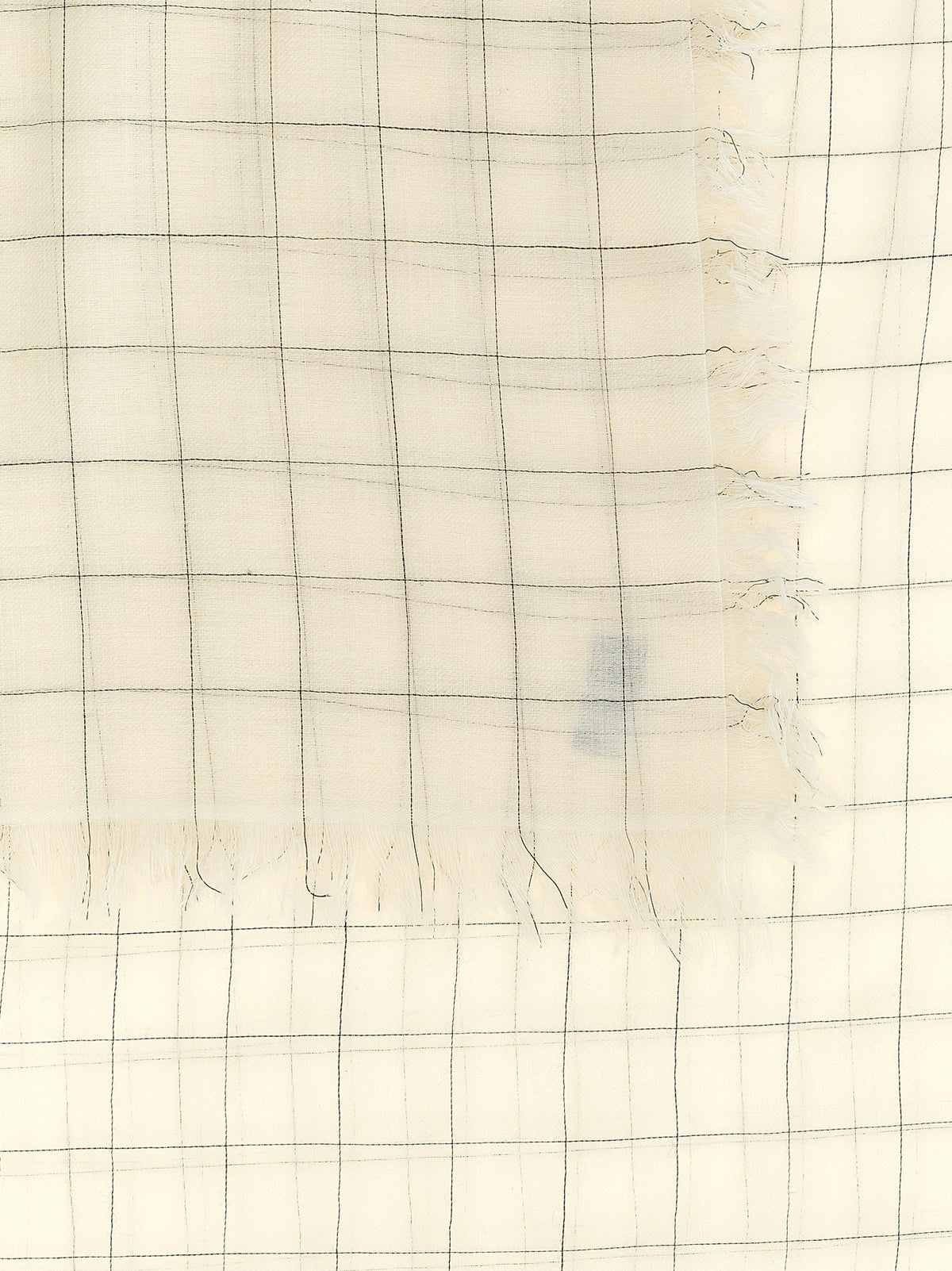 Toteme Check Scarf White, view 2