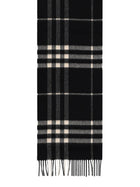 Burberry Men's Check Scarf Black, view 2