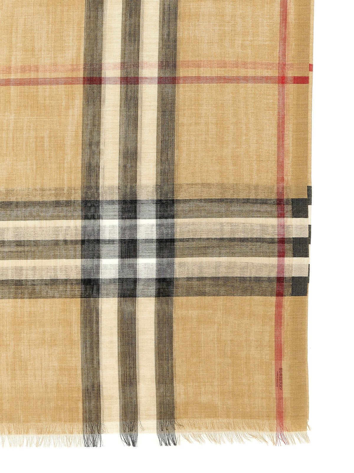 Burberry Check Scarf Beige