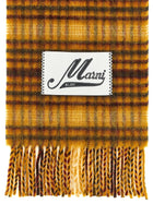 Marni Check Scarf Yellow