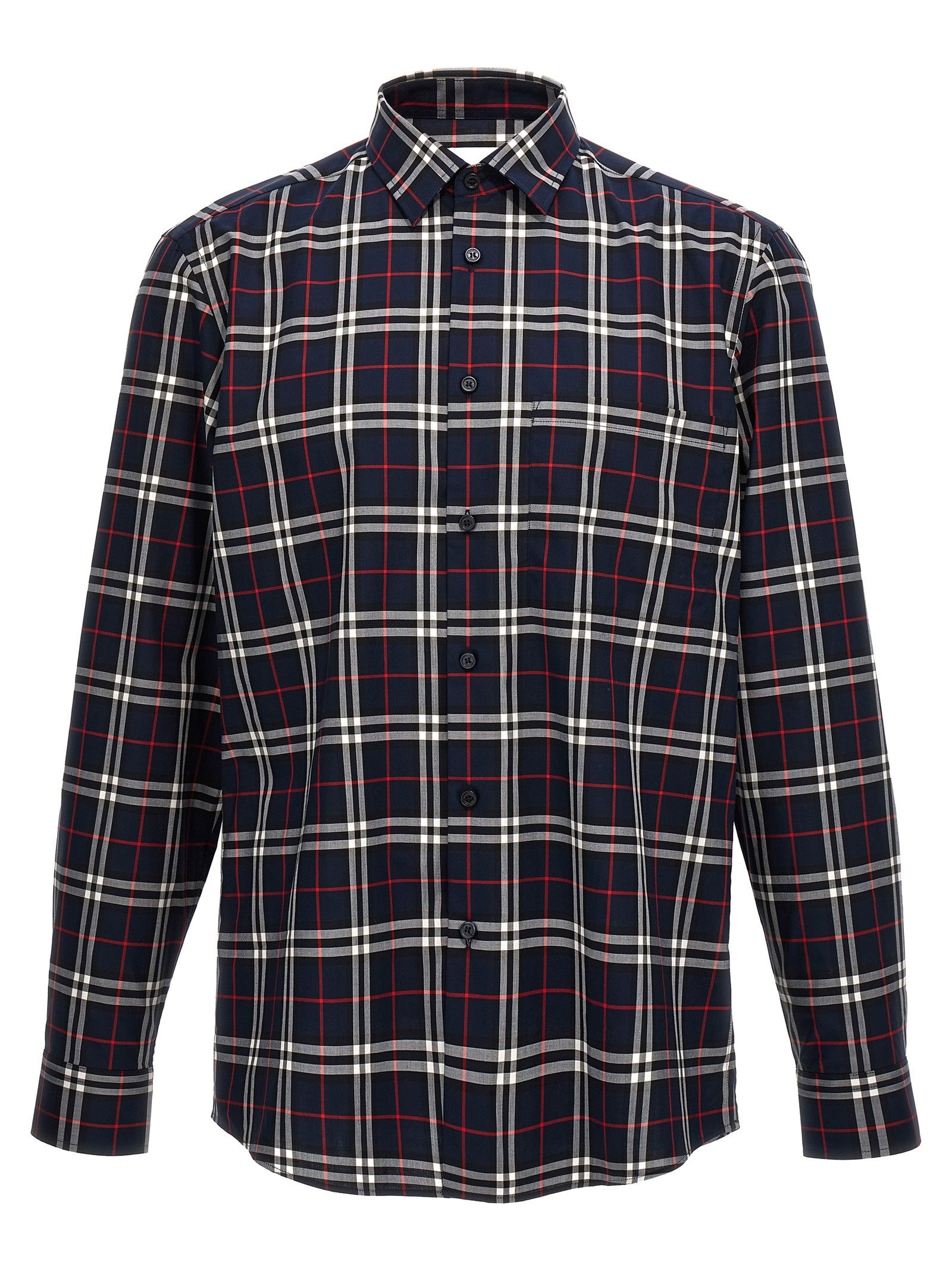 Burberry Check Shirt Blue