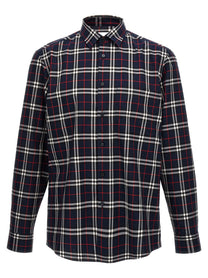 Burberry Check Shirt Blue