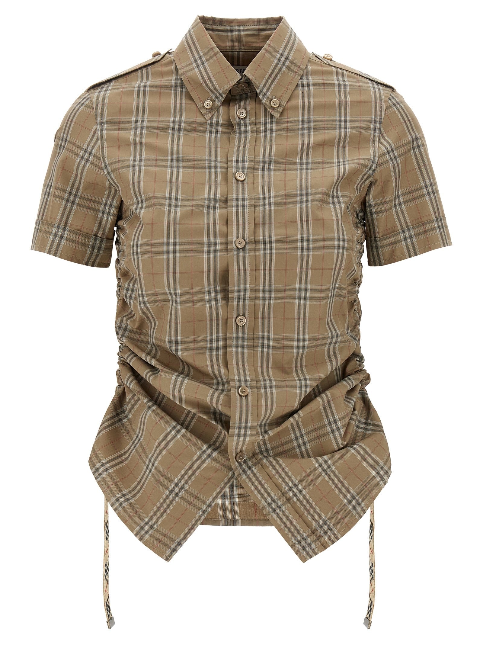 Burberry Check Shirt Gold