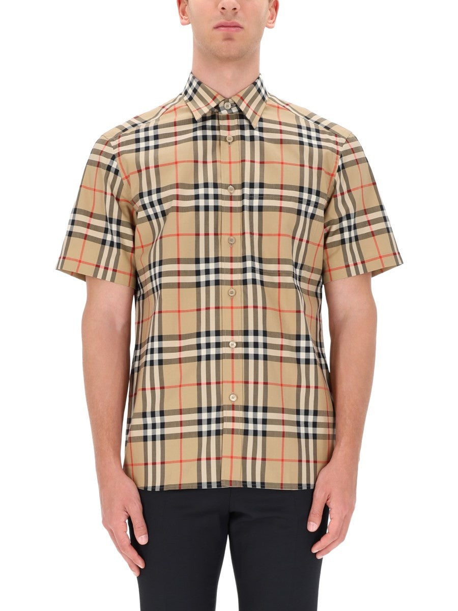 Burberry Men's Check Shirt Multicolor