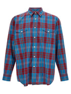 AURALEE Check Shirt Blue