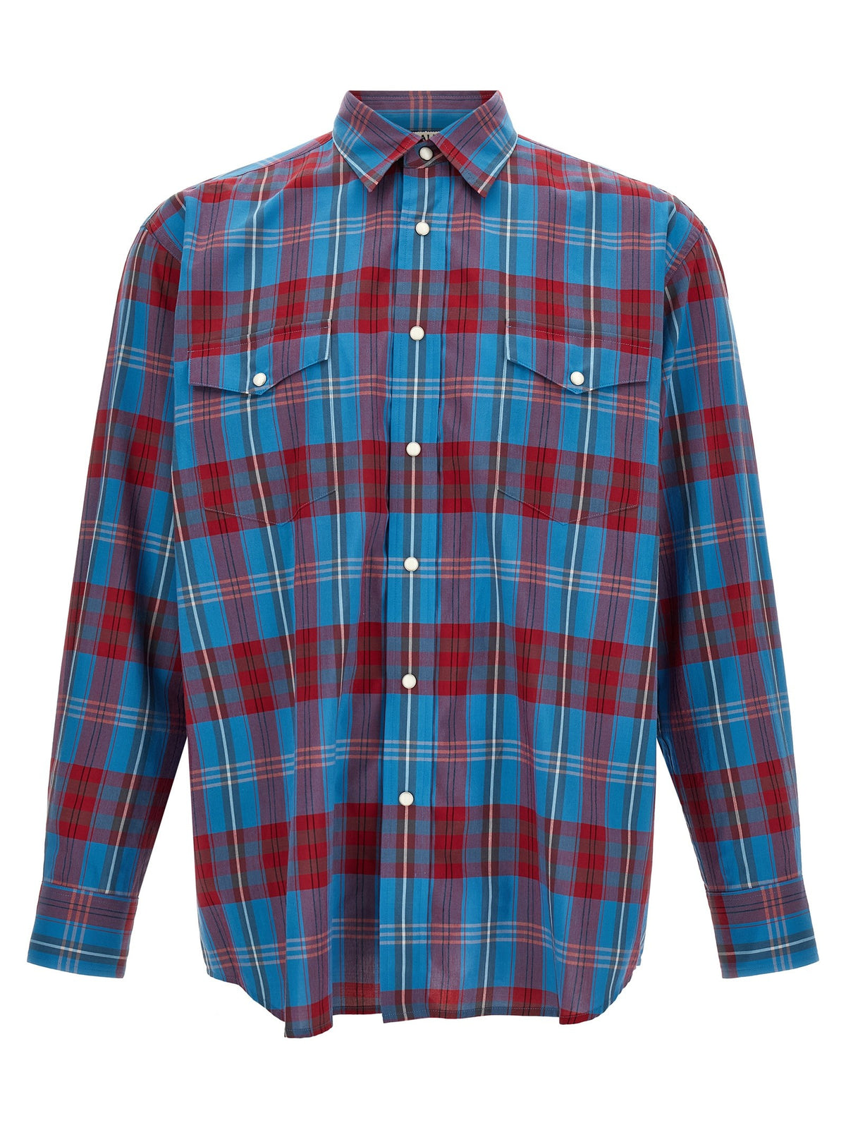 AURALEE Check Shirt Blue