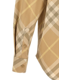 Burberry Check Shirt Beige