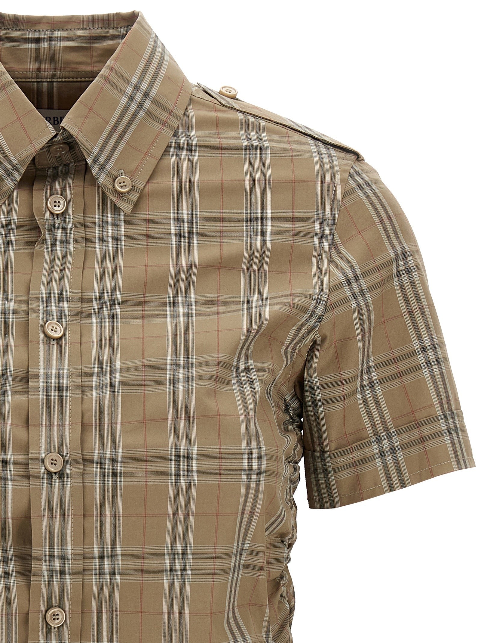 Burberry Check Shirt Gold