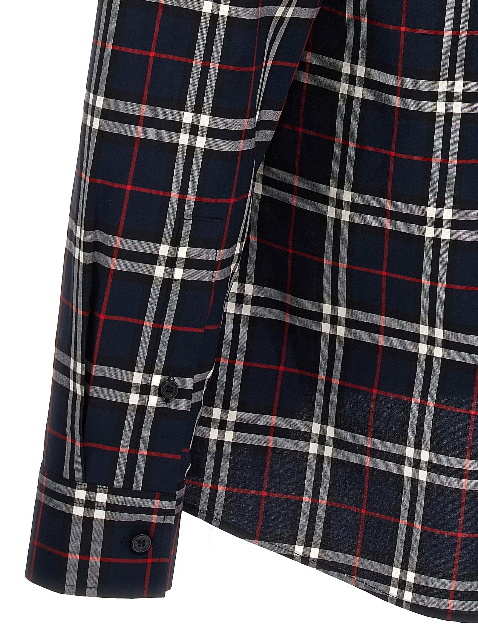 Burberry Check Shirt Blue