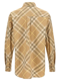 Burberry Check Shirt Beige