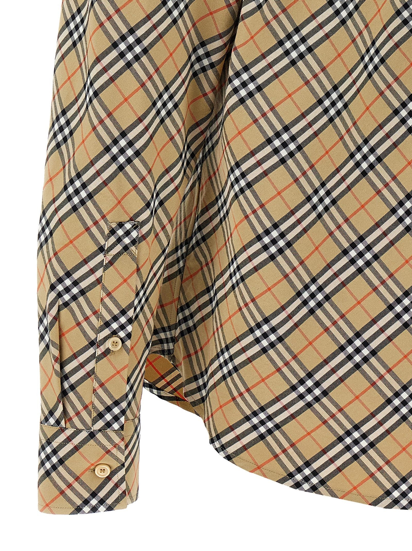 Burberry Check Shirt Beige