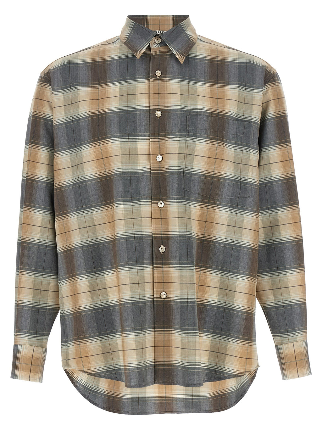 AURALEE Check Shirt Brown