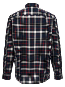 Burberry Check Shirt Blue