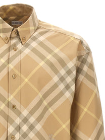 Burberry Check Shirt Beige