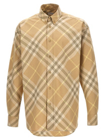 Burberry Check Shirt Beige