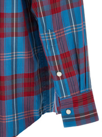 AURALEE Check Shirt Blue, view 4