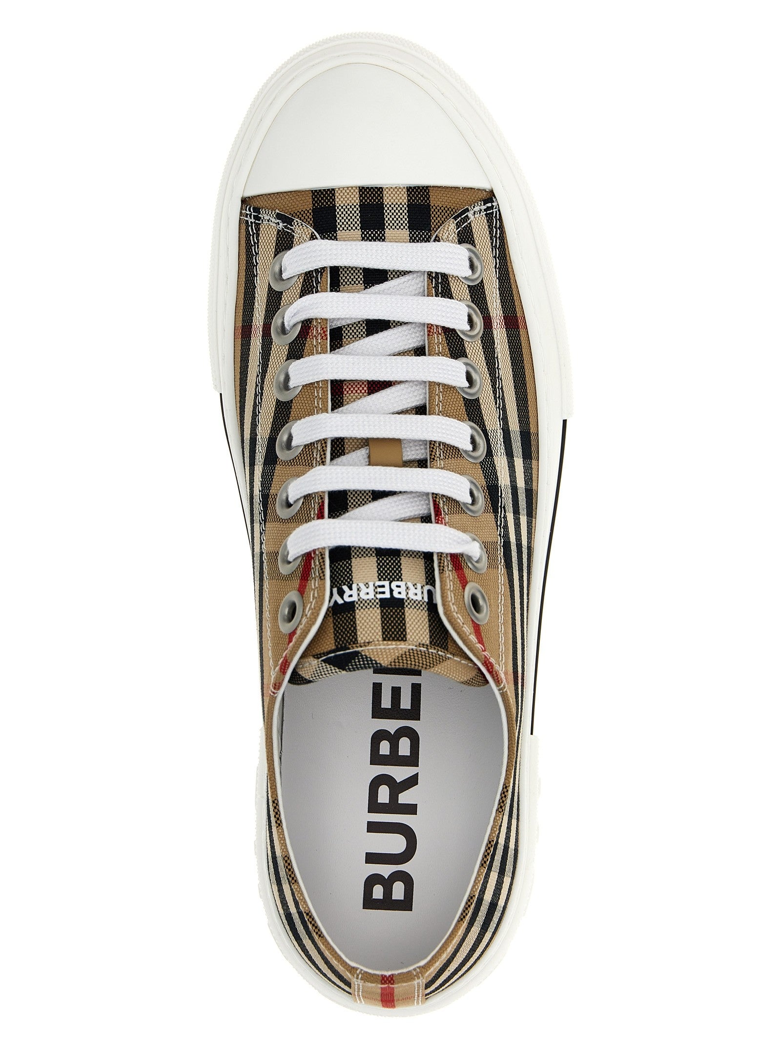 Burberry Check Sneakers Beige