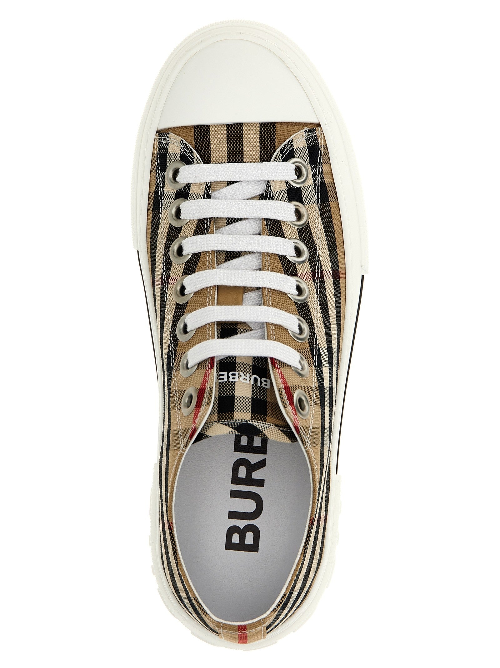 Burberry Check Sneakers Beige