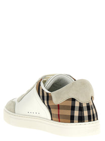 Burberry Check Sneakers Gold